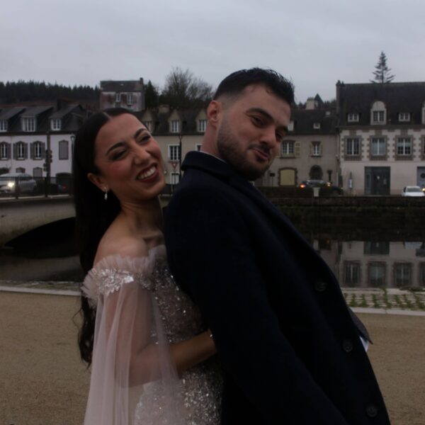 Photo de mariage heureux